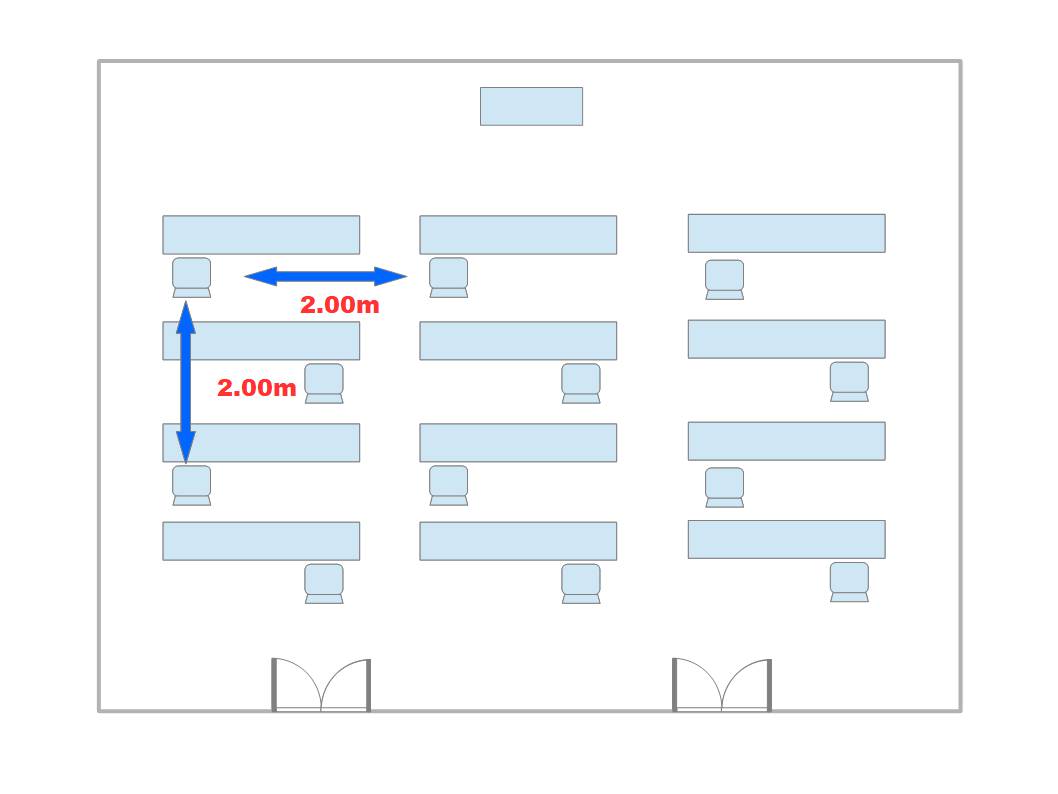 アフターコロナ時代の会場レアウト