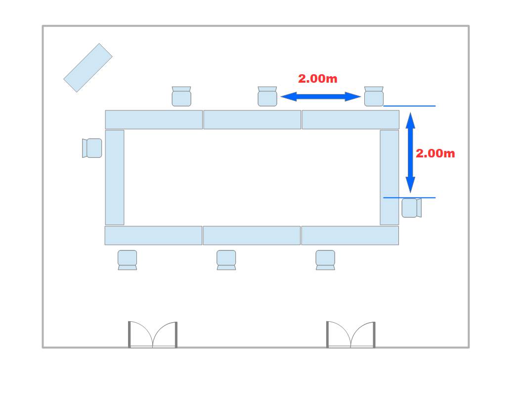 アフターコロナ時代の会場レアウト