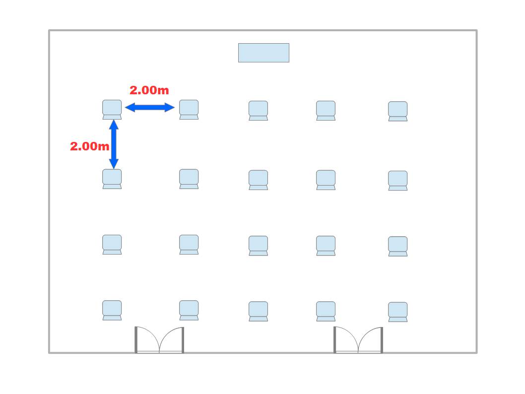 アフターコロナ時代の会場レアウト
